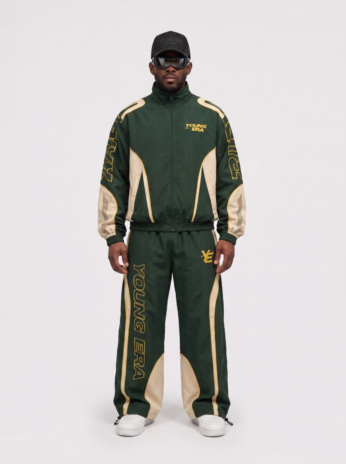 YE Forest Green Gold Tracksuit