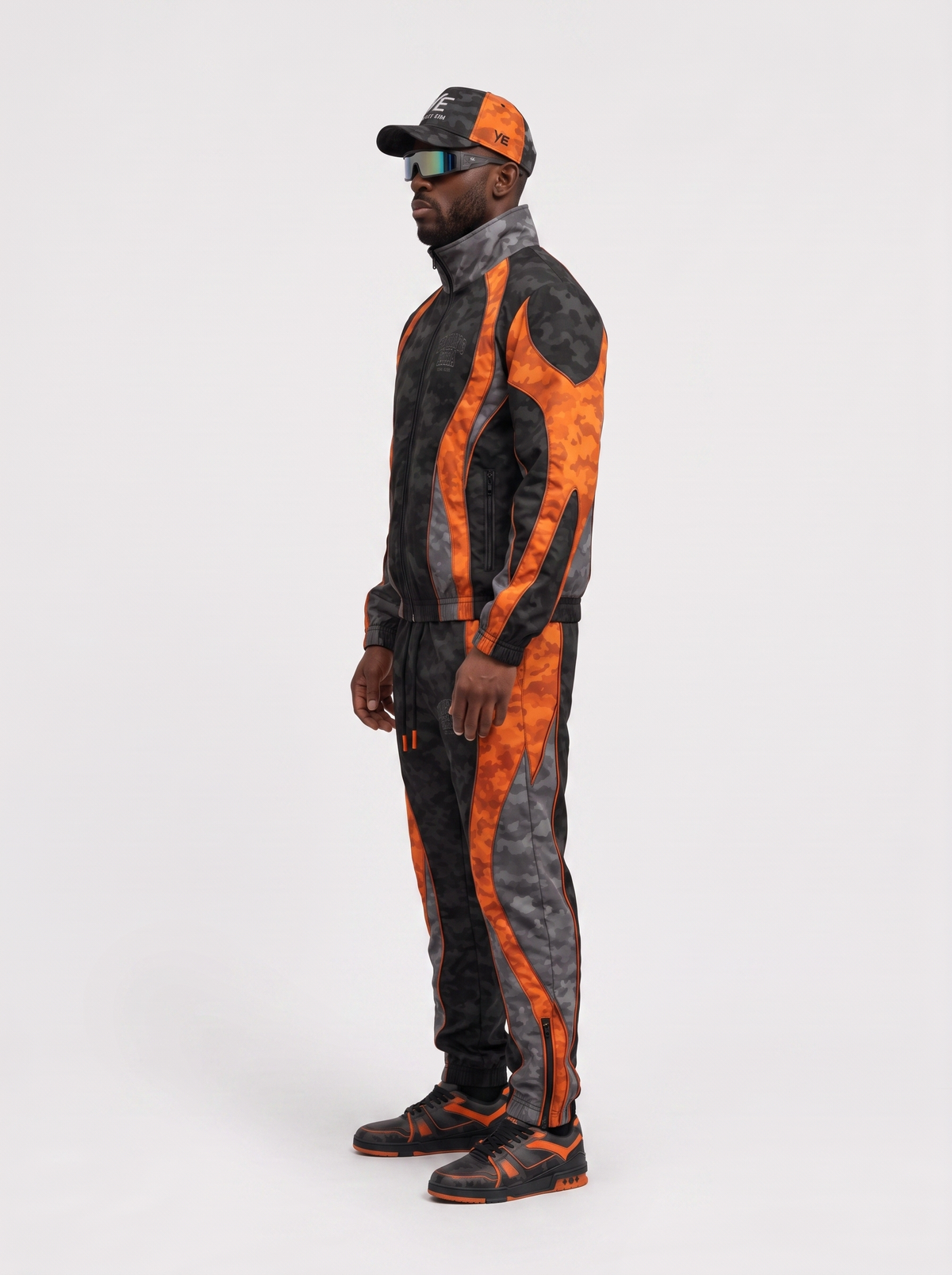 YE Camo Orange Tracksuit