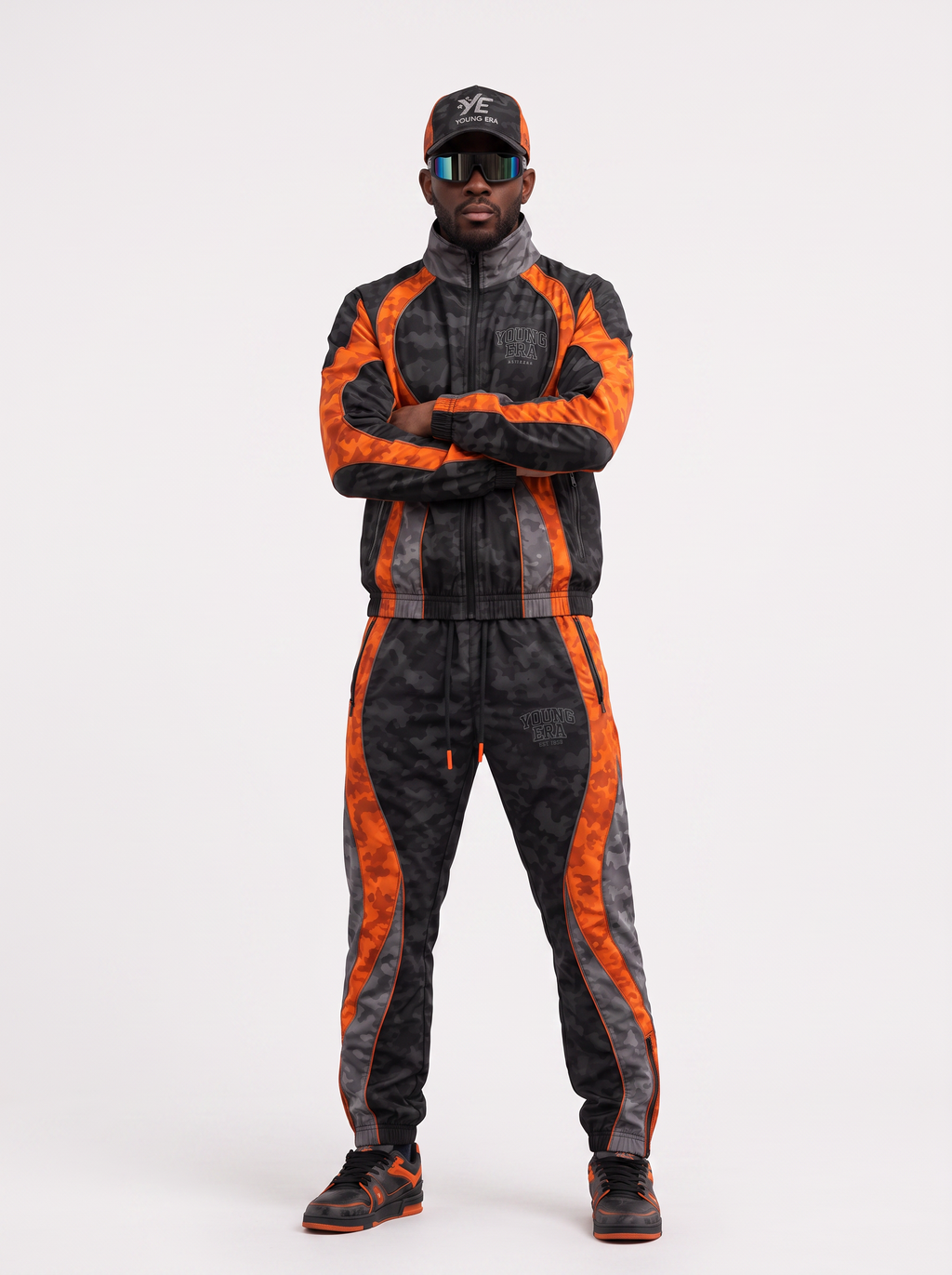 YE Camo Orange Tracksuit